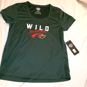 OTS Minnesota Wild Hockey Shirt Sz XL Green